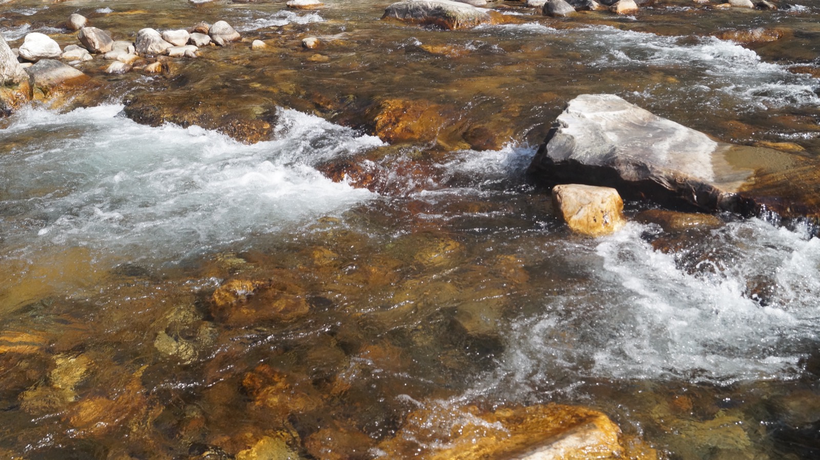 Tirthan river in the valley
