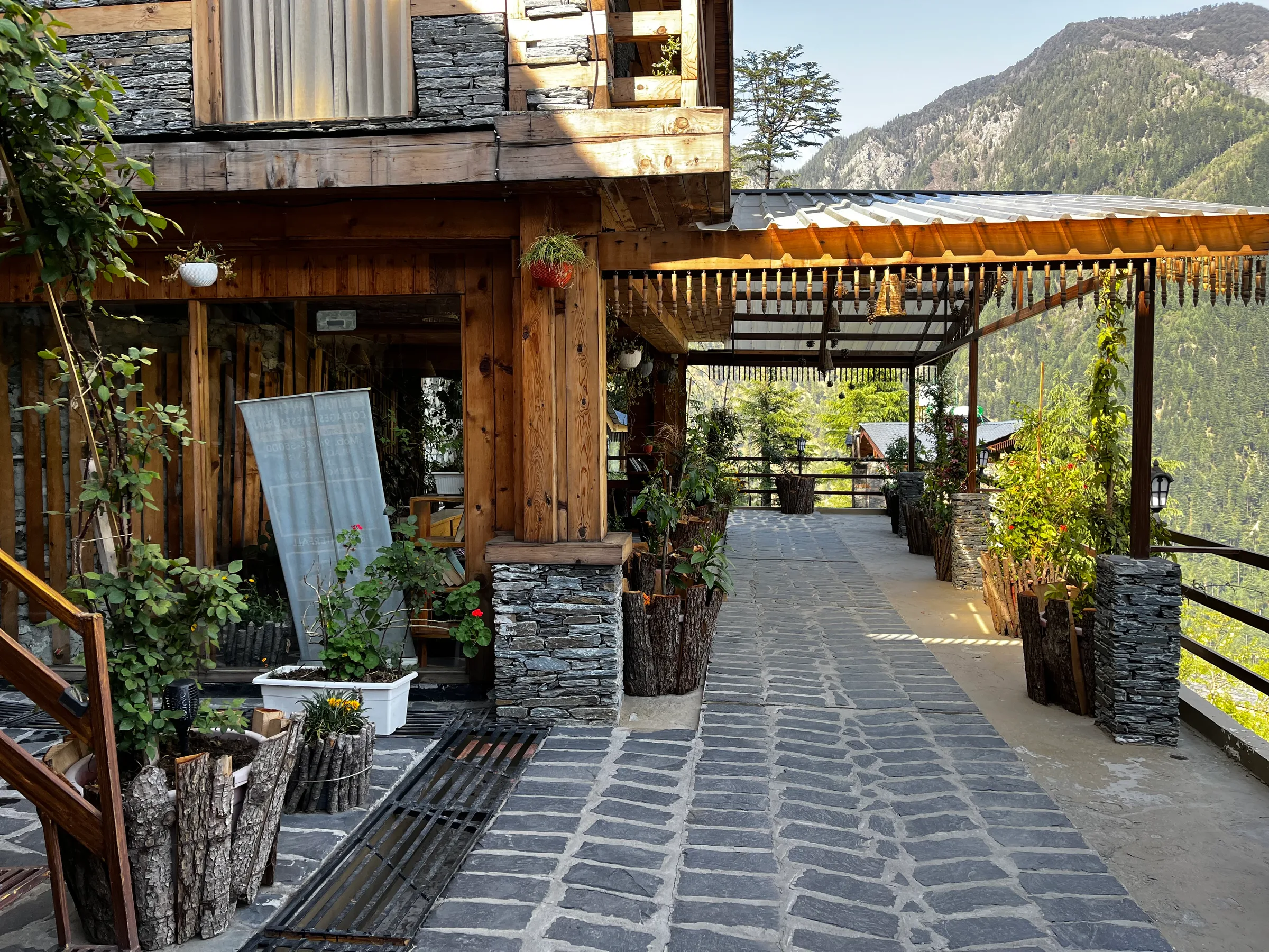 Garden pathways at the estate