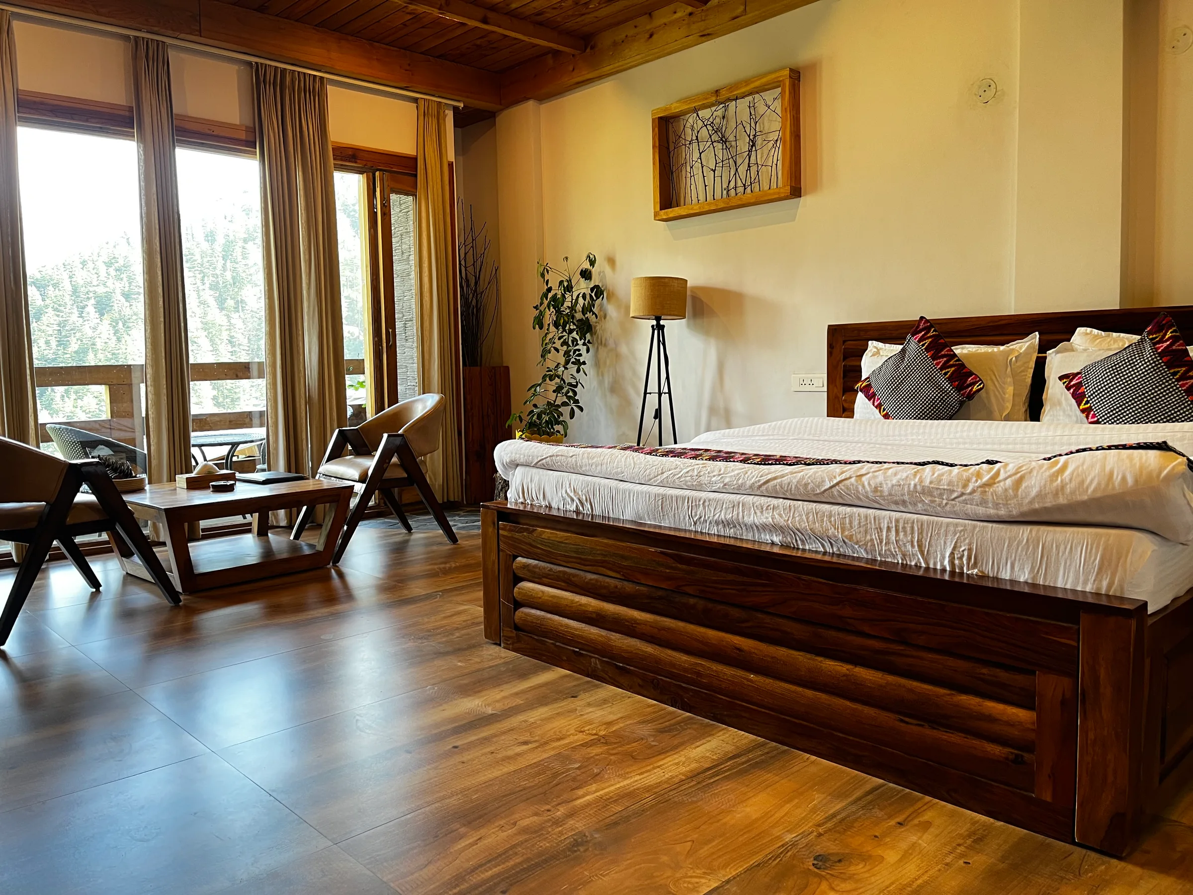 Room interior, warm light